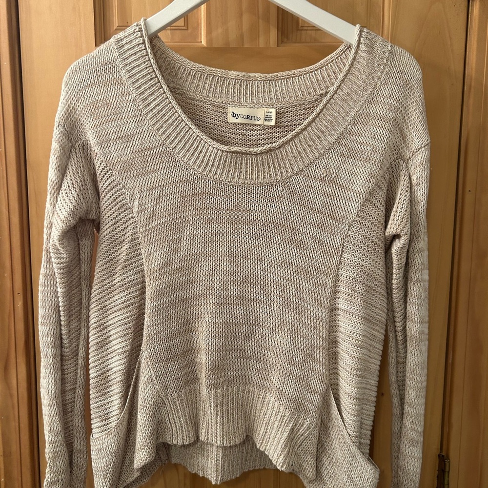 Bycorpus Women's Cream Knit Sweater